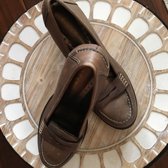 Michelle D leather heeled penny loafers - Picture 13 of 14